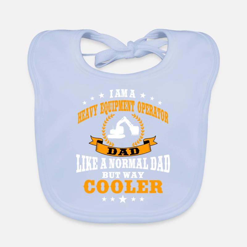 Baggerfahrer Papa Baby Bio-Lätzchen