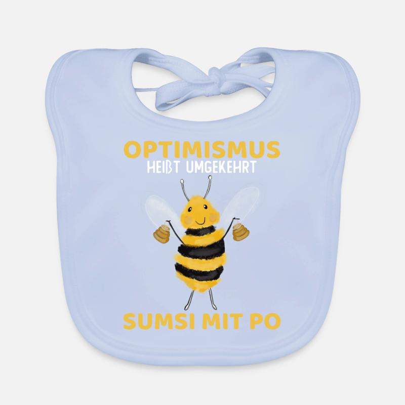 Optimismus Sumsi mit Po Baby Bio-Lätzchen