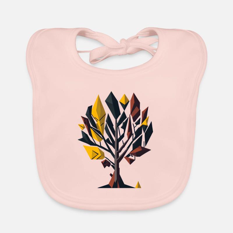Abstrakter Baum Baby Bio-Lätzchen