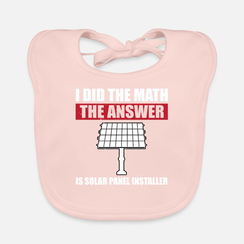 Solar panel installer Organic Baby Bibs