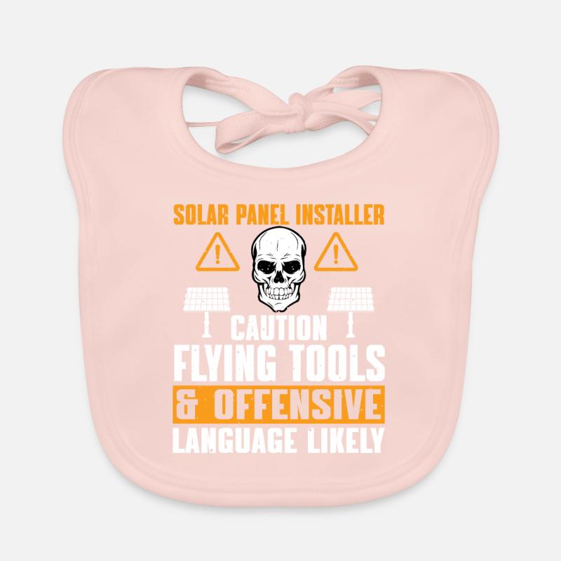 Solar Panel Installer Gift Organic Baby Bibs