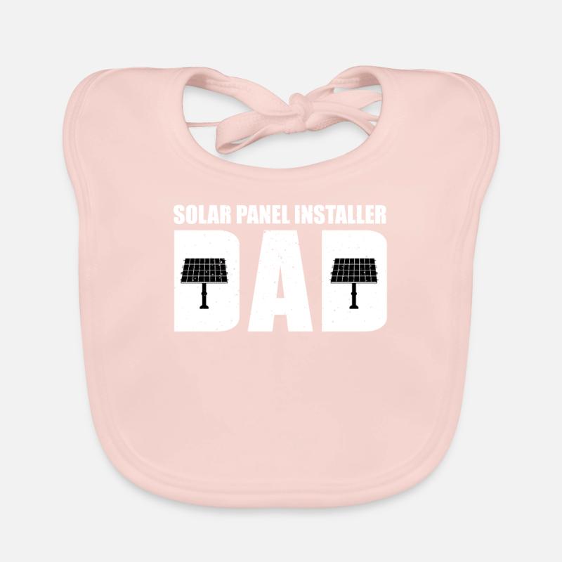 Solar Panel Installer Dad Organic Baby Bibs