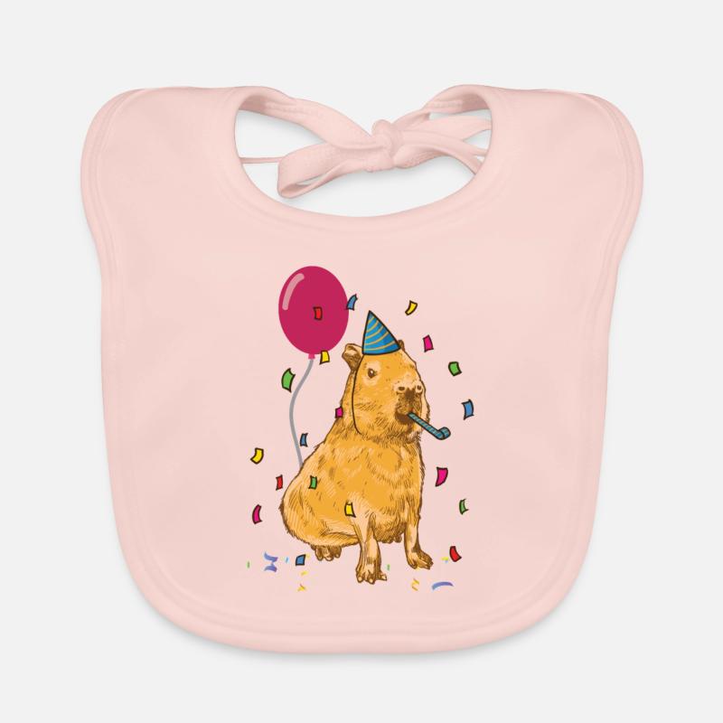 Anniversaire de Capybara Bavoir bio Bébé