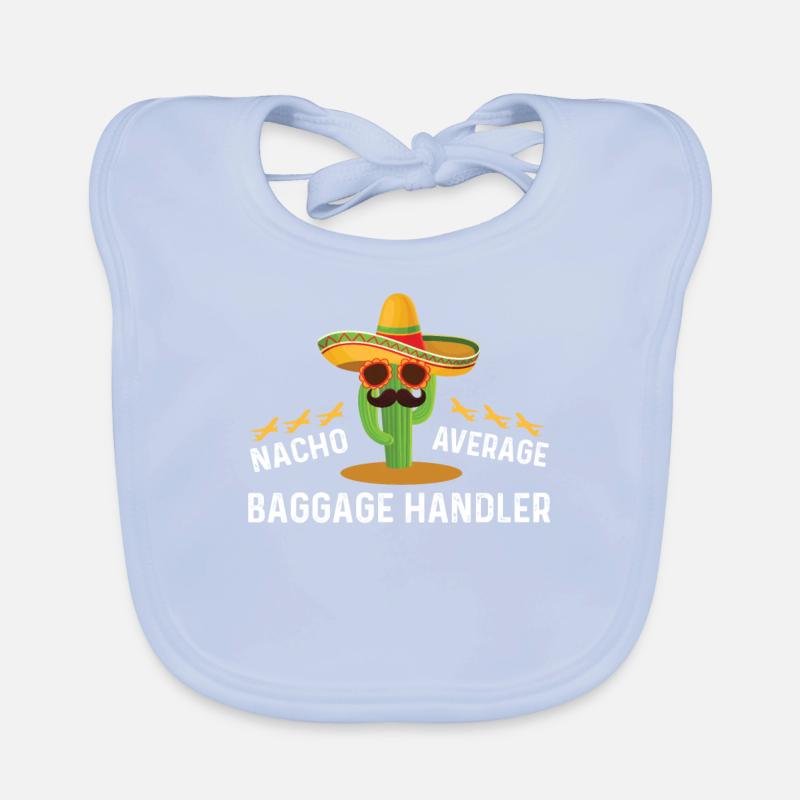 Nacho Durchschnittlicher Gepäckabfertiger Cinco De Baby Bio-Lätzchen