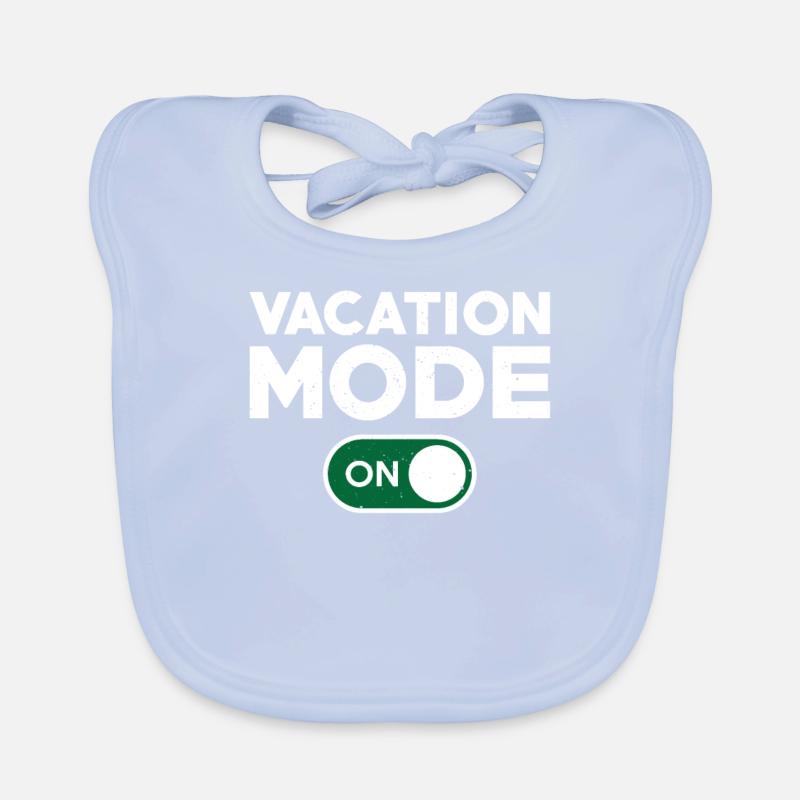 Fun vacation mode turned on Organic Baby Bibs