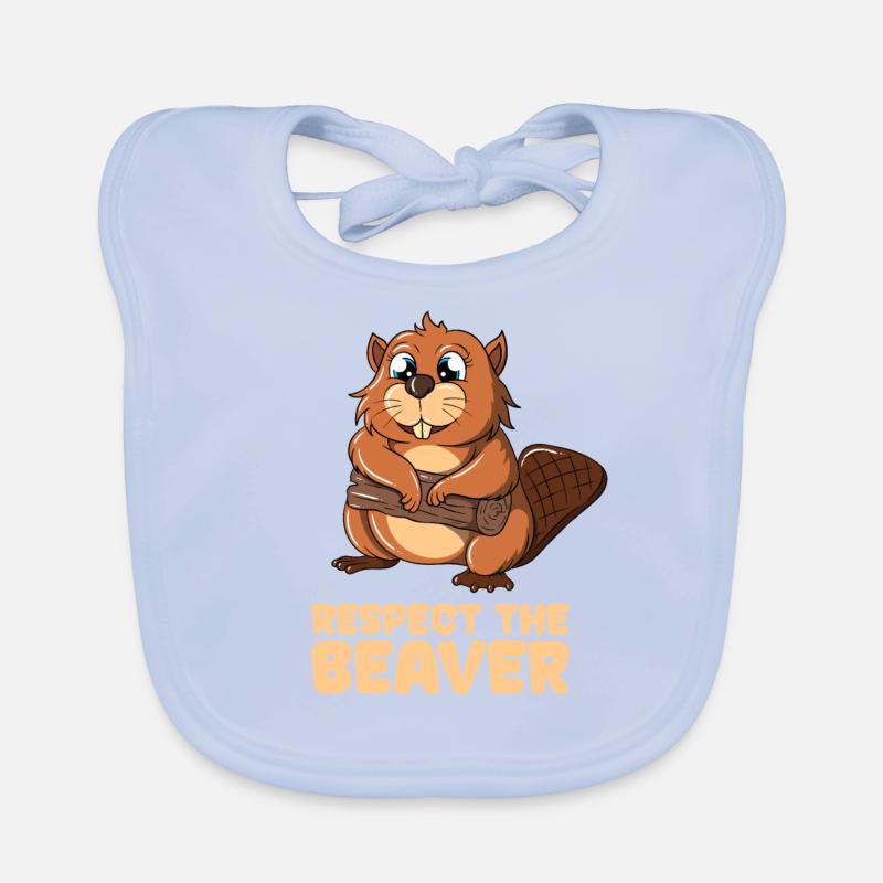 Respectez le castor Bavoir bio Bébé
