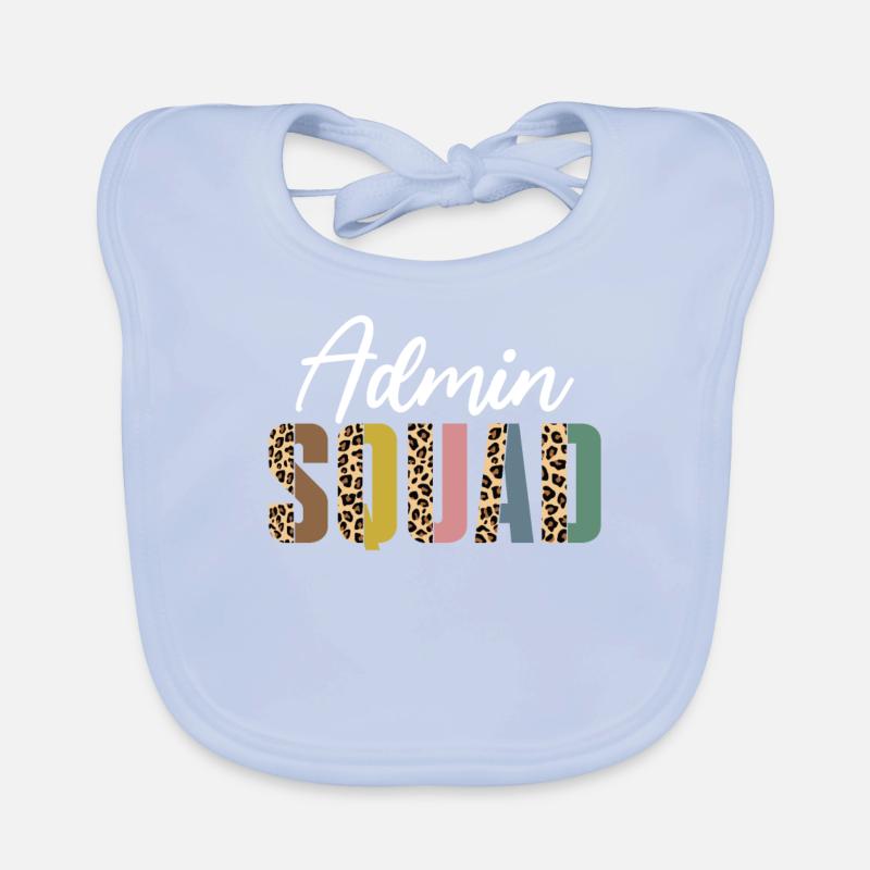 Admin-trupp-leopardenmuster Baby Bio-Lätzchen