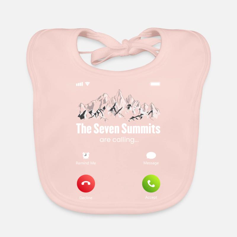 The Seven Summits Are Calling Organic Baby Bibs