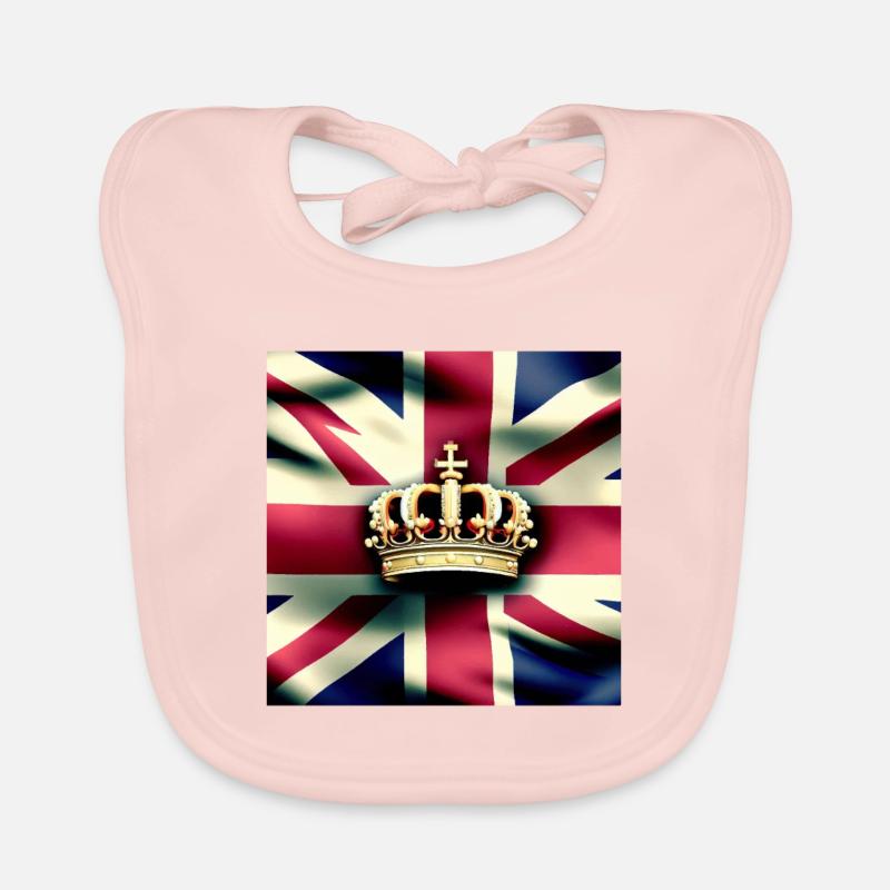 CORONATION TSHIRT Organic Baby Bibs
