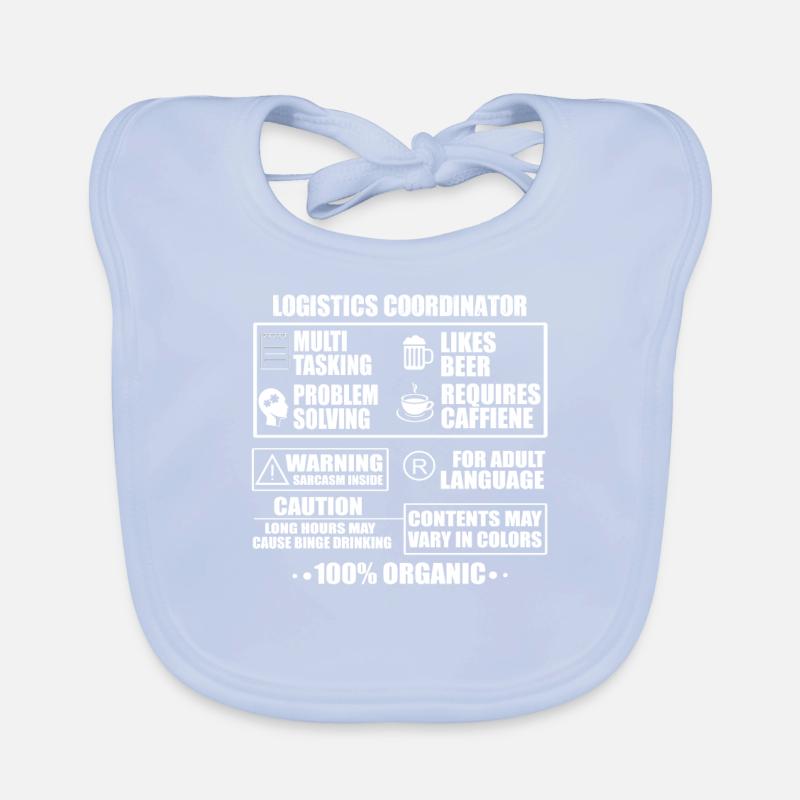 Drôle de coordinateur logistique Bavoir bio Bébé