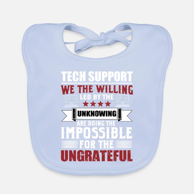Lustiger Technischer Support Sysadmin Humor Baby Bio-Lätzchen