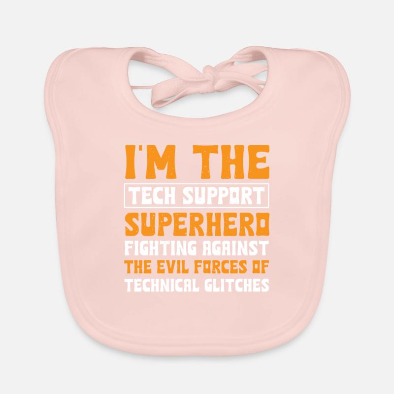 Technischer Support Superheld Baby Bio-Lätzchen