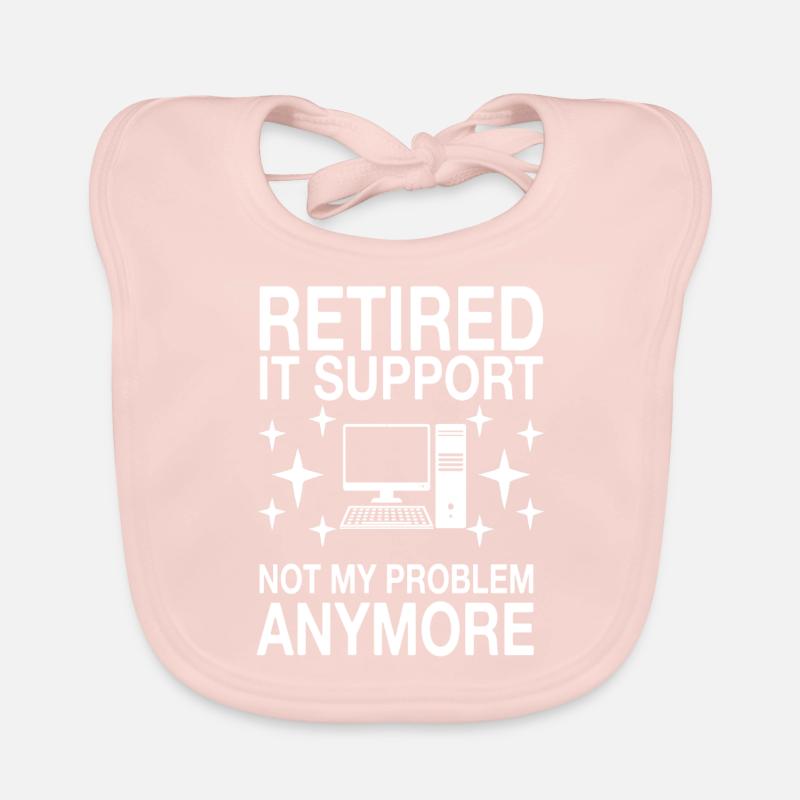 Funny IT support slogan Organic Baby Bibs