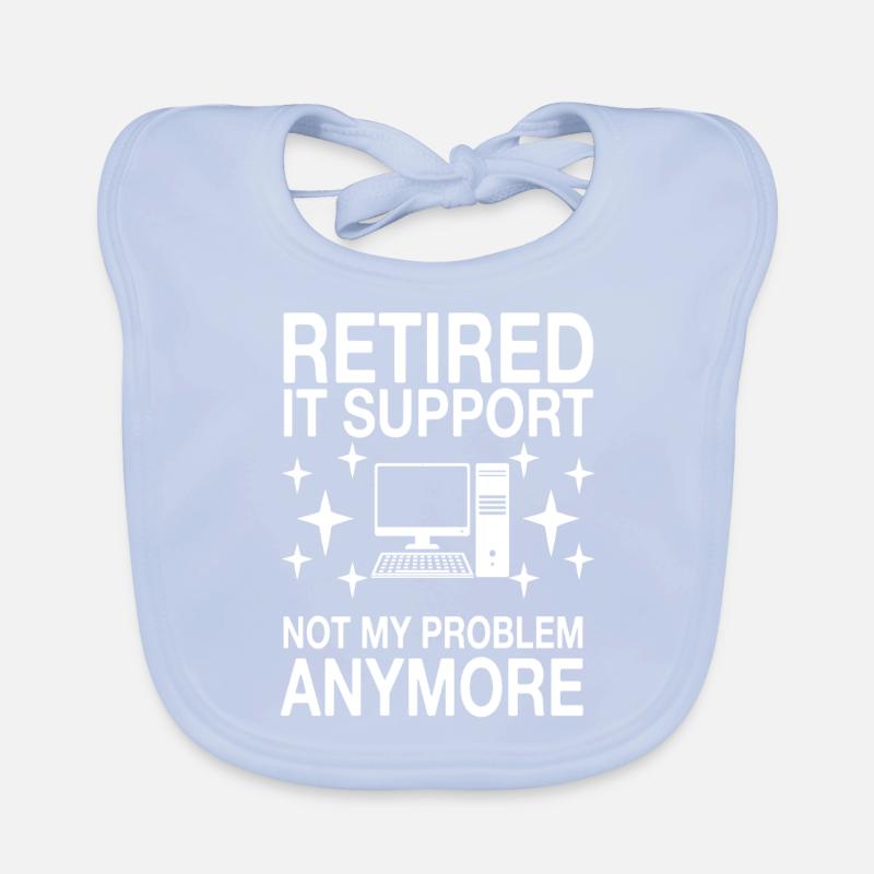 Lustiger IT Support Spruch Baby Bio-Lätzchen