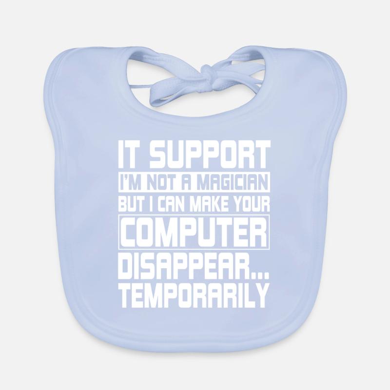 Lustiger IT Support Computeringenieur Baby Bio-Lätzchen