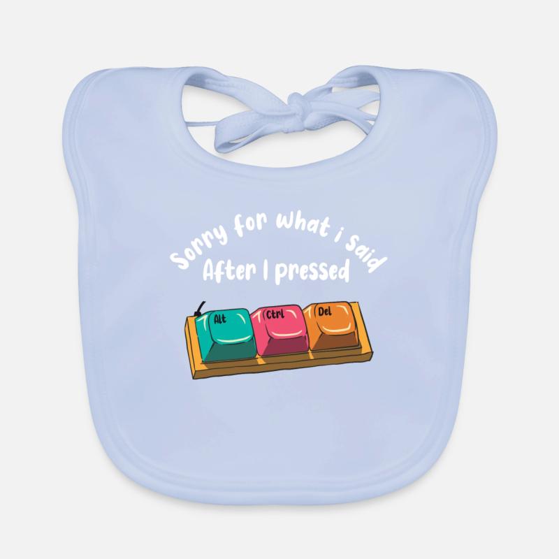 Lustiges Computer Nerd Geschenk Baby Bio-Lätzchen
