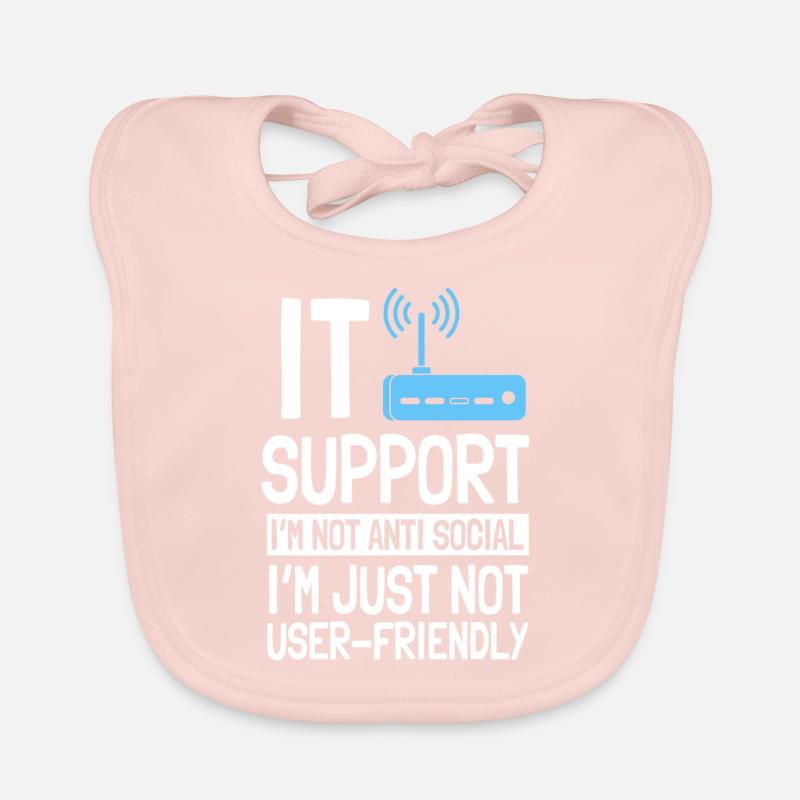 Support informatique Amateurs d’ordinateurs Bavoir bio Bébé
