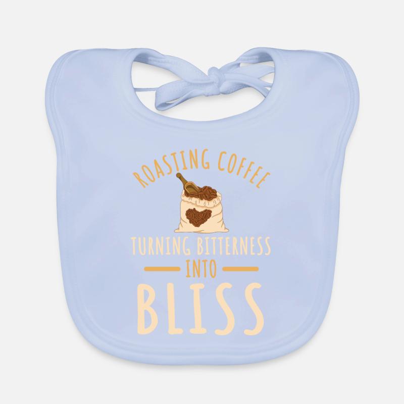 Great coffee roasting saying Organic Baby Bibs