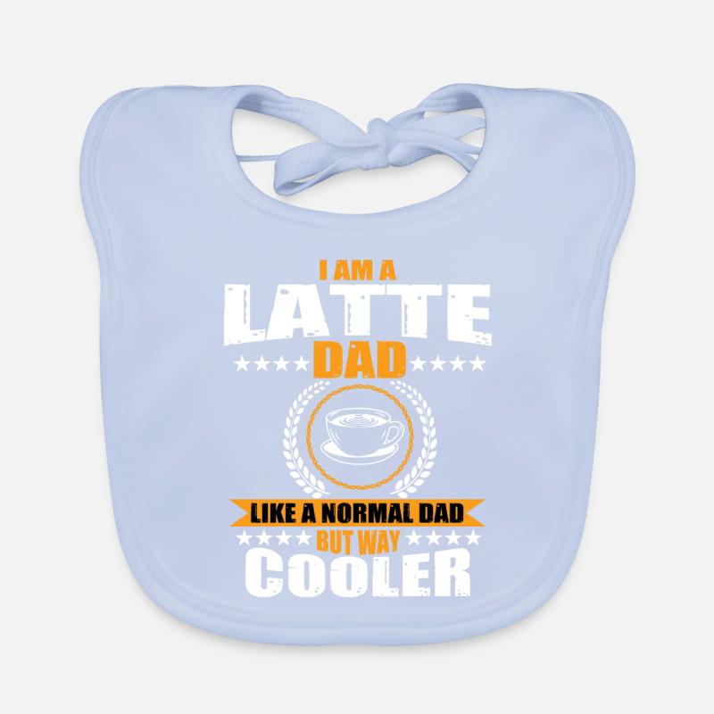 Latte Papa Coffee Drinker Organic Baby Bibs