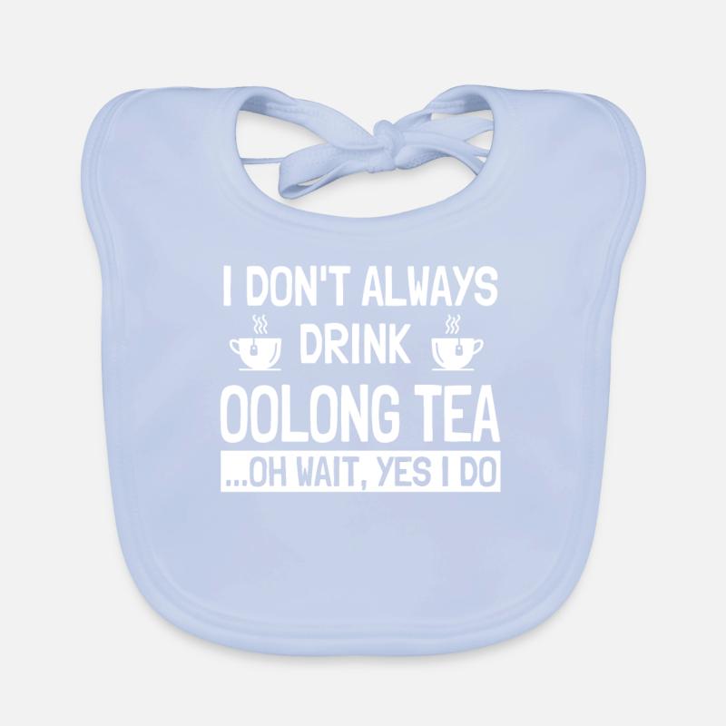 Funny Oolong Tea Gift Organic Baby Bibs