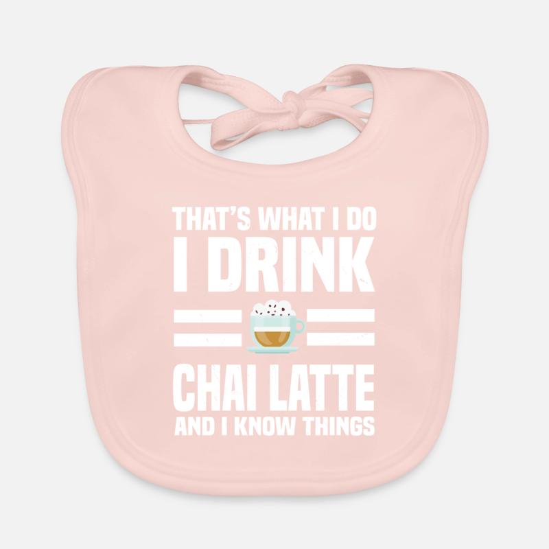 Chai Latte Spruch Baby Bio-Lätzchen