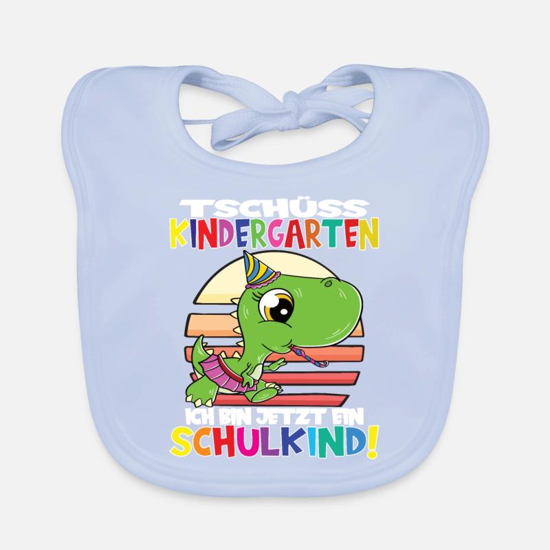 Tschüss Kindergarten Ich Bin Jetzt Ein Schulkind! Baby Bio-Lätzchen