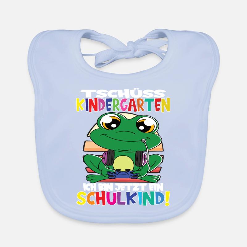 Tschüss Kindergarten Ich Bin Jetzt Ein Schulkind! Baby Bio-Lätzchen