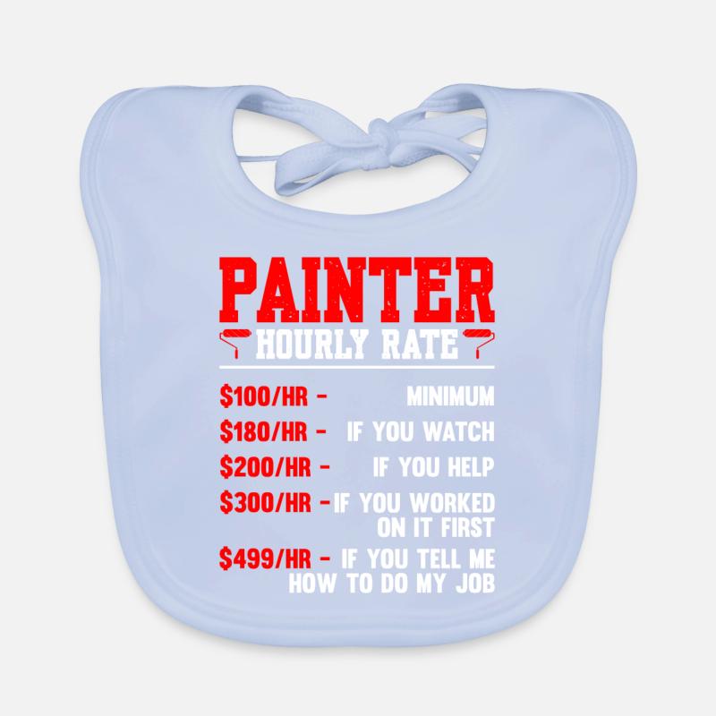 Painter Hourly Rate Painter Organic Baby Bibs