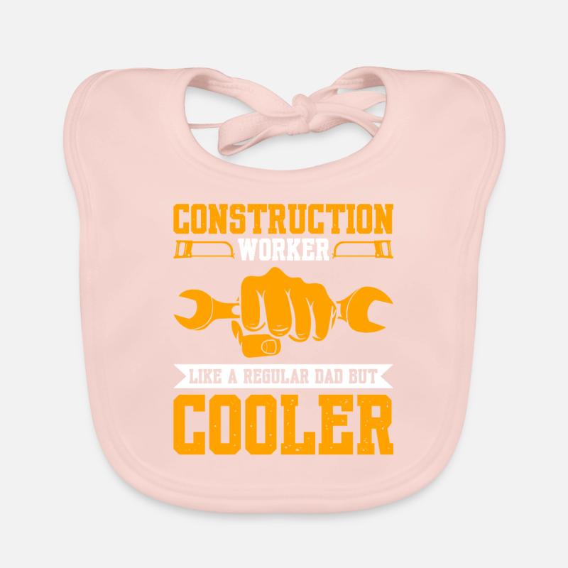 Construction Workerlike A Regular Dad But Cooler Baby Bio-Lätzchen