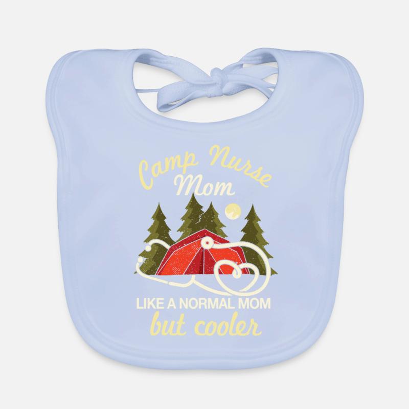 Camp Krankenschwester Mama Camping Muttertag Baby Bio-Lätzchen