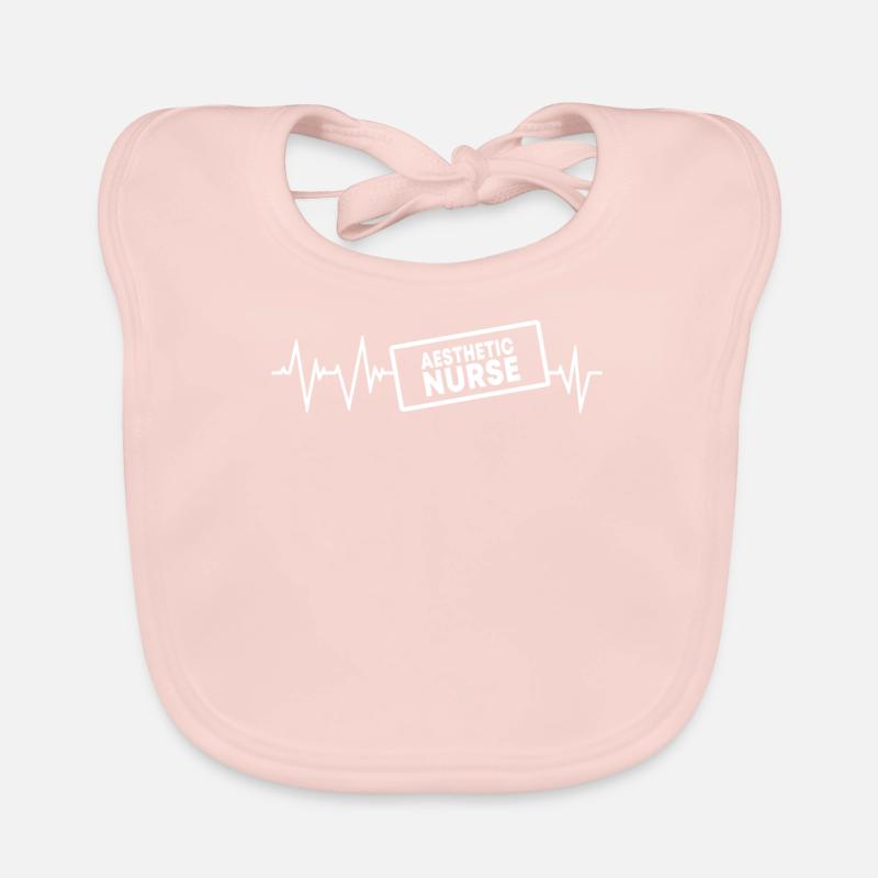 Infirmière esthétique Heartbeat Bavoir bio Bébé