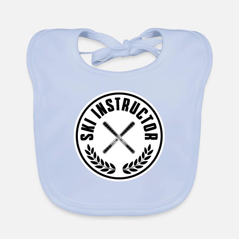 Skiilehrer Baby Bio-Lätzchen