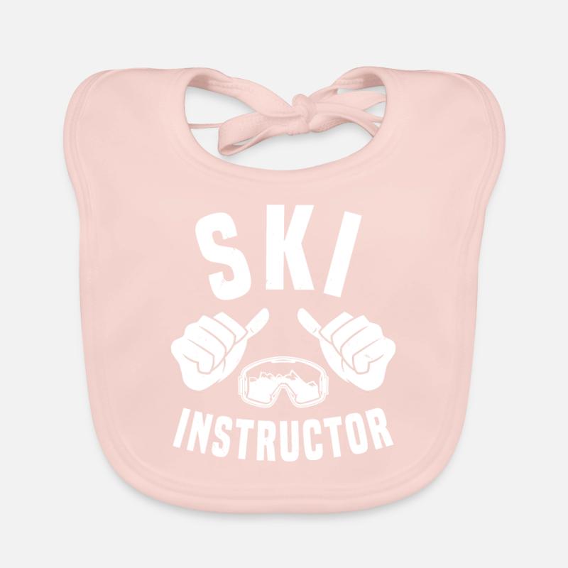 Moniteur de ski ski briller cours de ski Bavoir bio Bébé