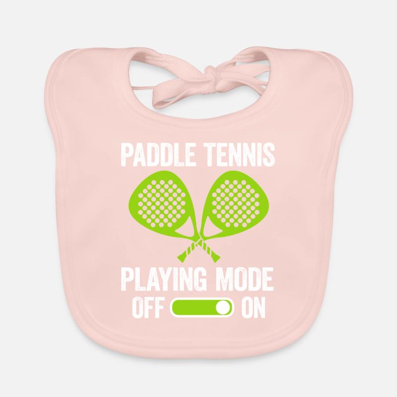 Paddle Tennis Playing Mode Paddle Tennis Organic Baby Bibs