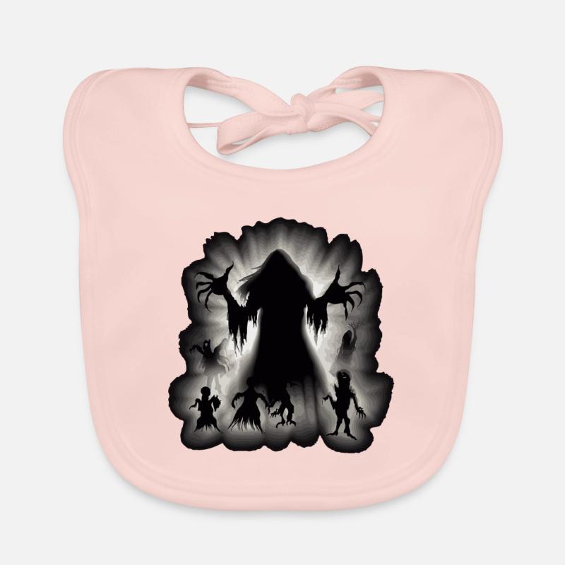 SPOOKY SHADOW FIGURES Organic Baby Bibs