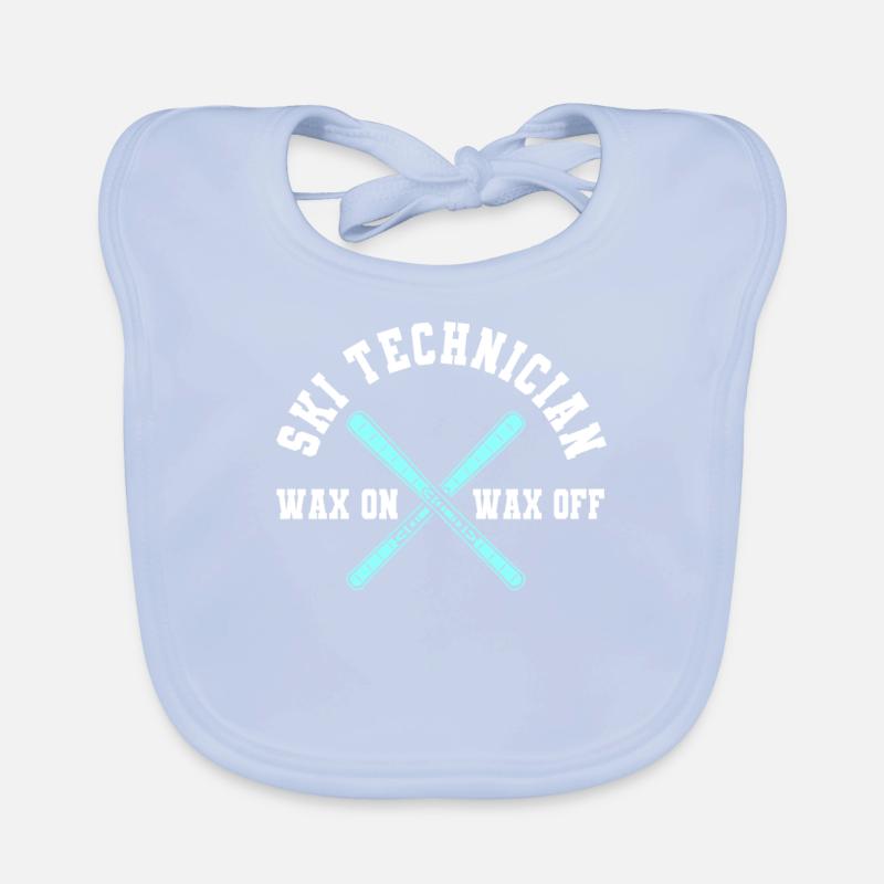 Drôle de technicien de ski dicton Bavoir bio Bébé