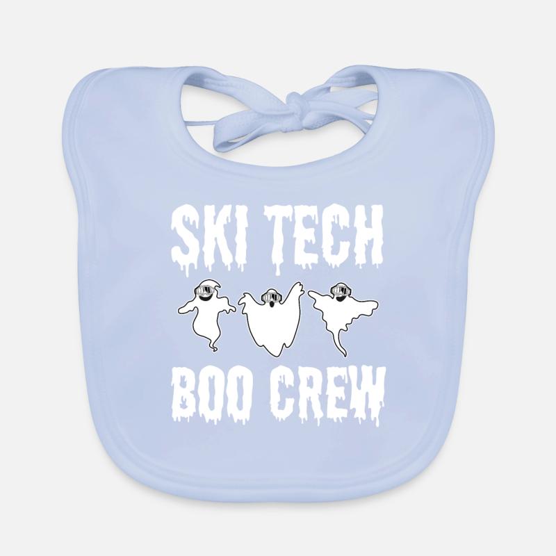 Ski Tech Boo Crew Halloween Ghosts Bavoir bio Bébé