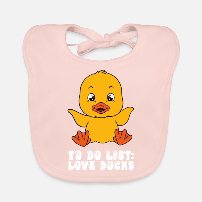 Drôles de canards Canard mignon Bavoir bio Bébé