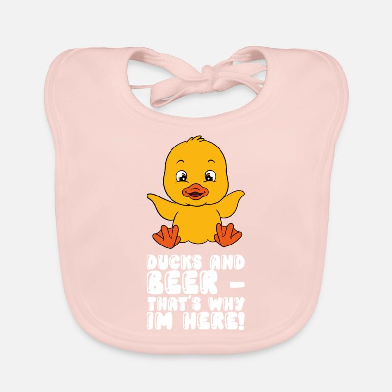 Drôles de canards Canard mignon Bavoir bio Bébé