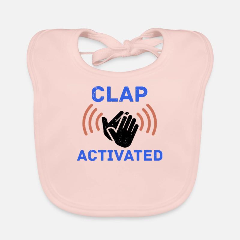 Clap Activé Gag Comédien Funny Prank Joke Pun Pun Bavoir bio Bébé