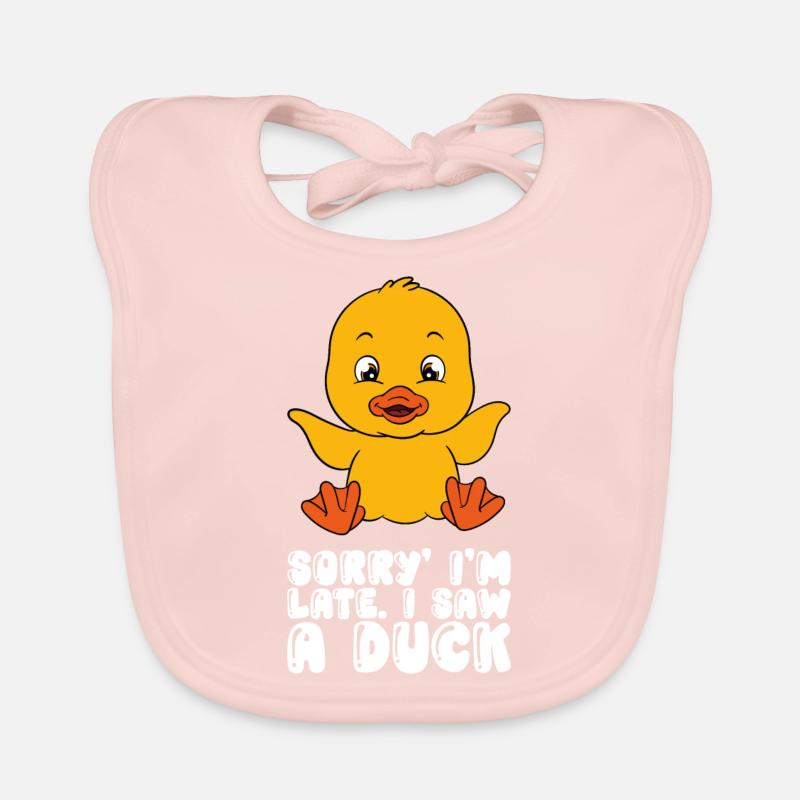 Drôle de canard Canards mignons Bavoir bio Bébé