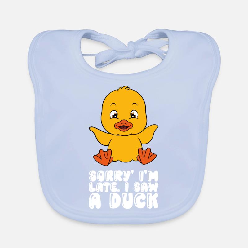 Drôle de canard Canards mignons Bavoir bio Bébé