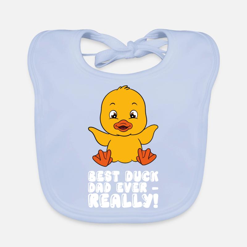 Drôle de canard Canards mignons Bavoir bio Bébé