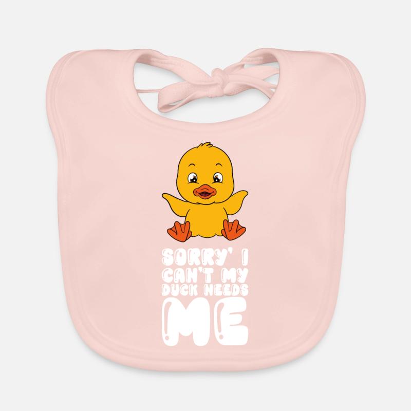 Drôle de canard Canards mignons Bavoir bio Bébé