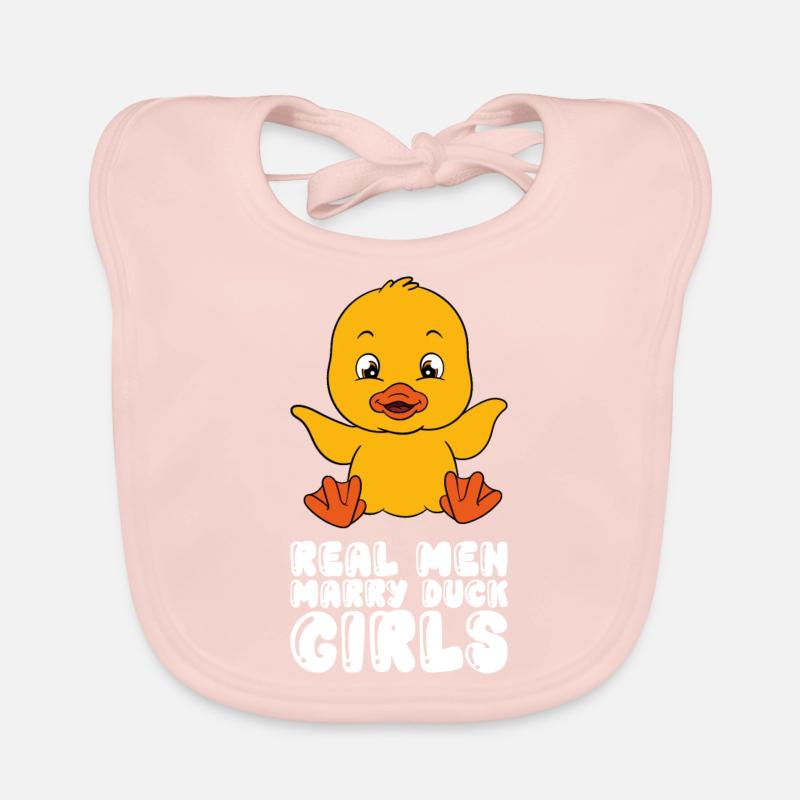 Drôle de canard Canards mignons Bavoir bio Bébé
