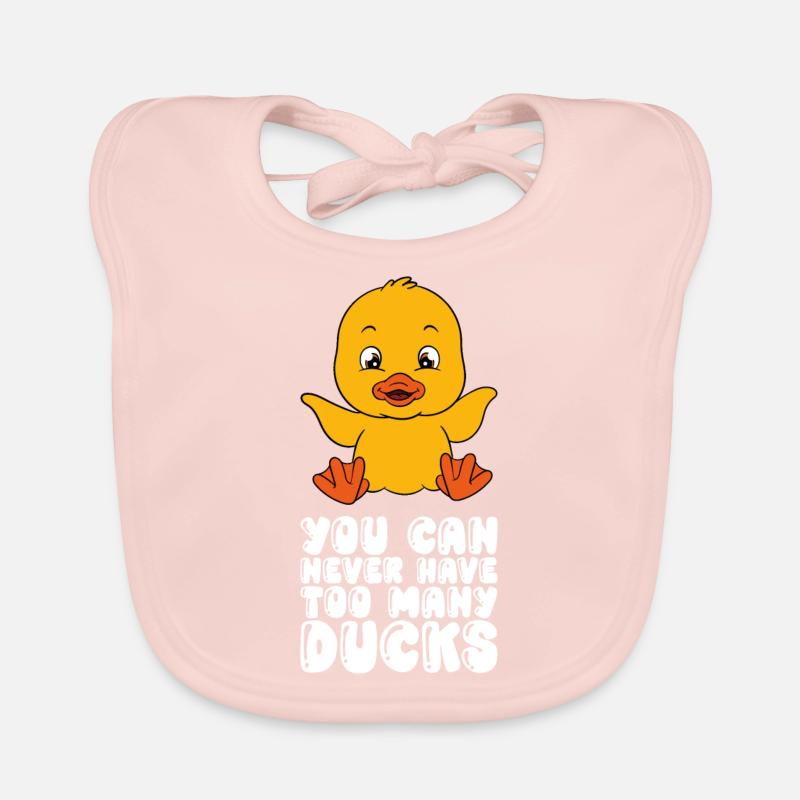 Drôle de canard Canards mignons Bavoir bio Bébé