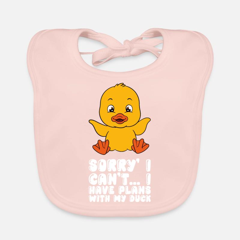 Drôle de canard Canards mignons Bavoir bio Bébé