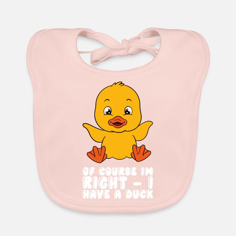 Drôle de canard Canards mignons Bavoir bio Bébé