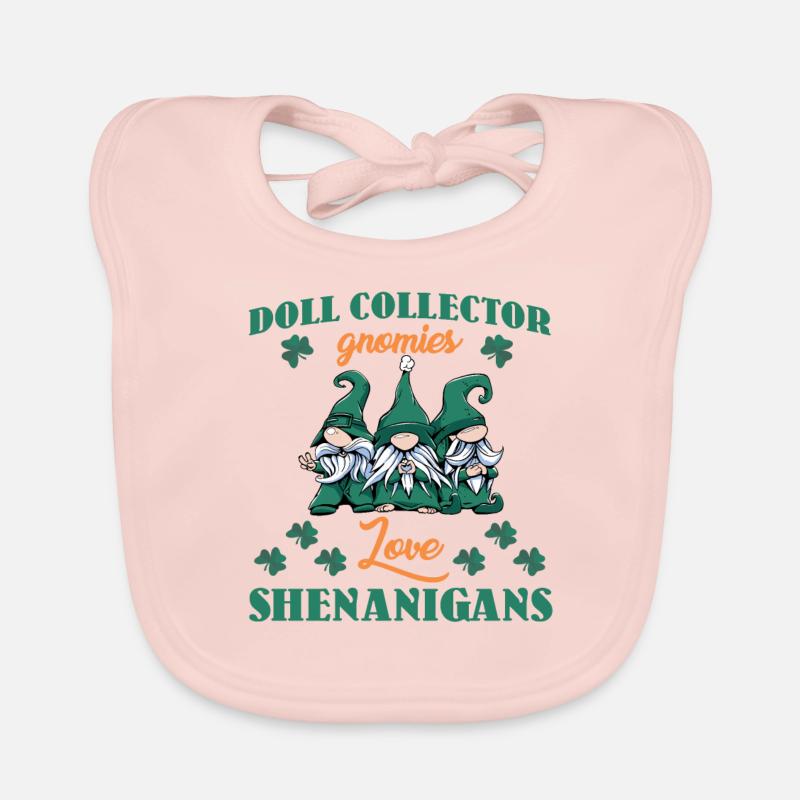Chemise de la Saint-Patrick de collectionneur de poupées Bavoir bio Bébé
