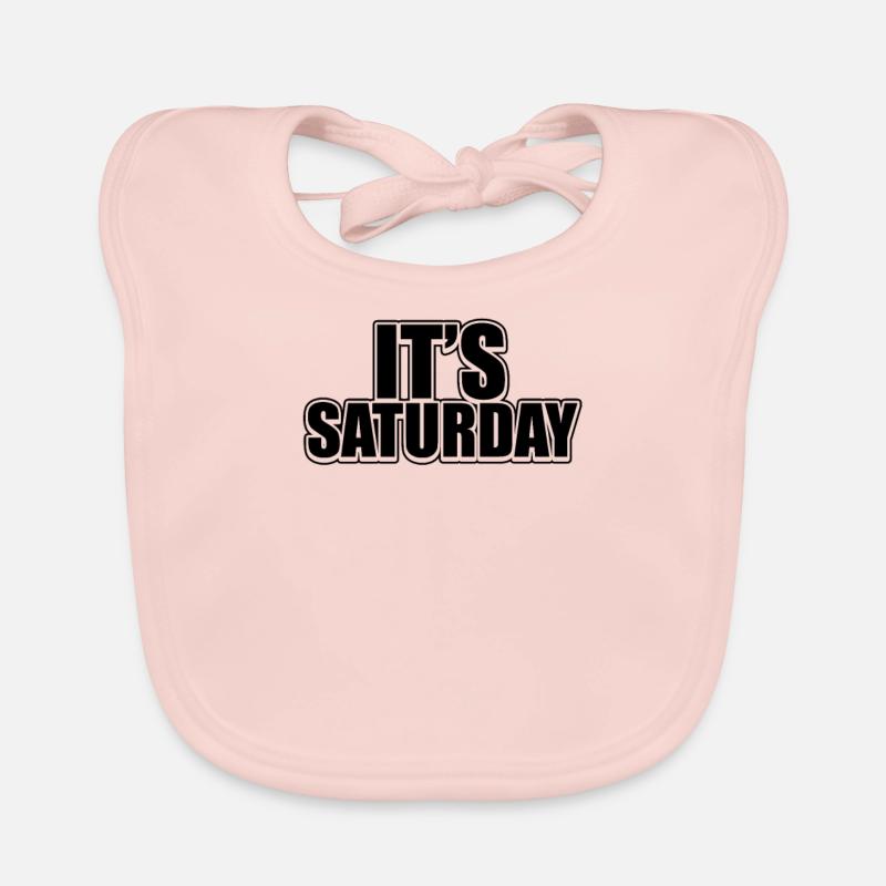 Drôle Black Saturday Weekly Prank Day Cool Jokes Bavoir bio Bébé